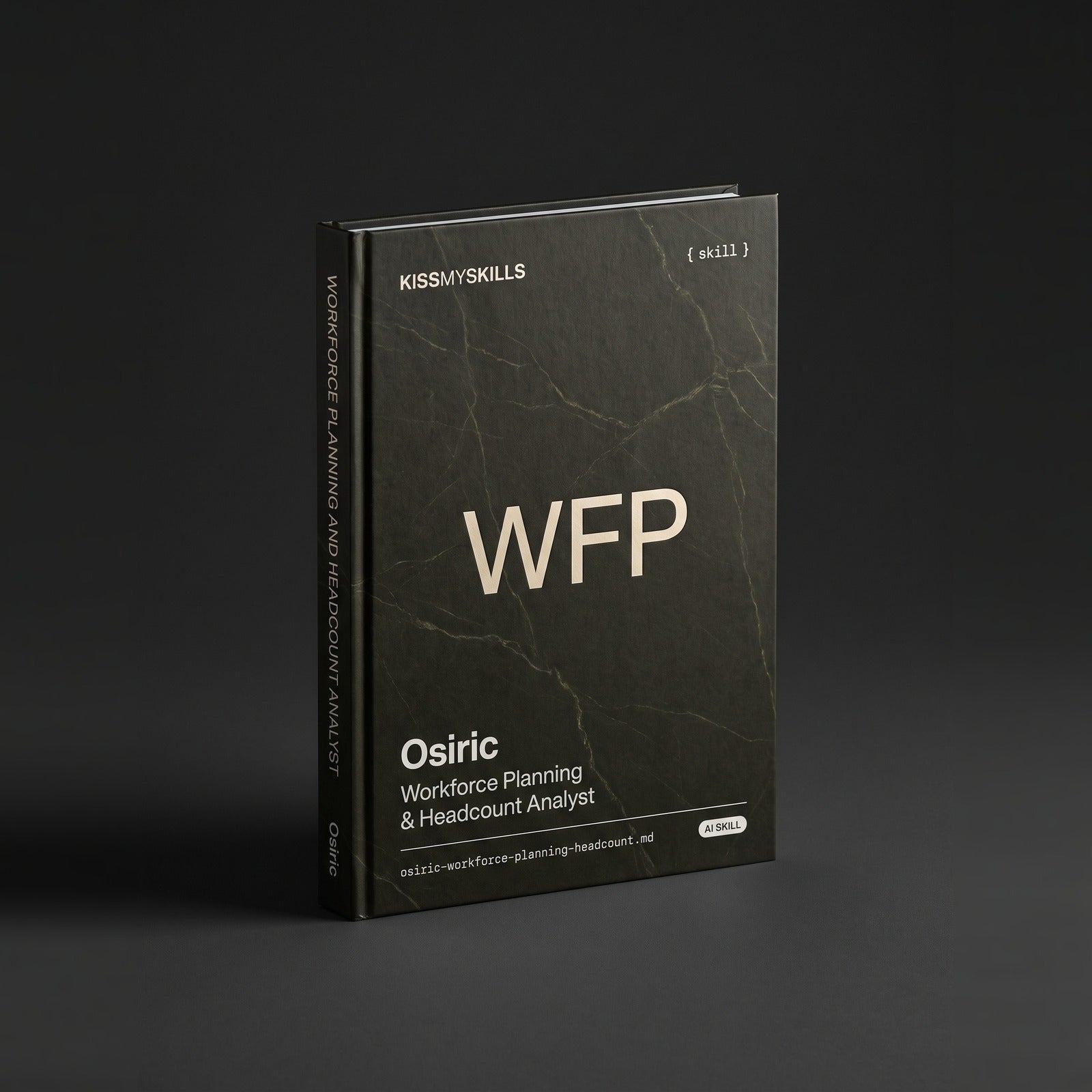 Workforce Planning & Headcount Analyst Claude skill by KissMySkills, hardcover volume cover