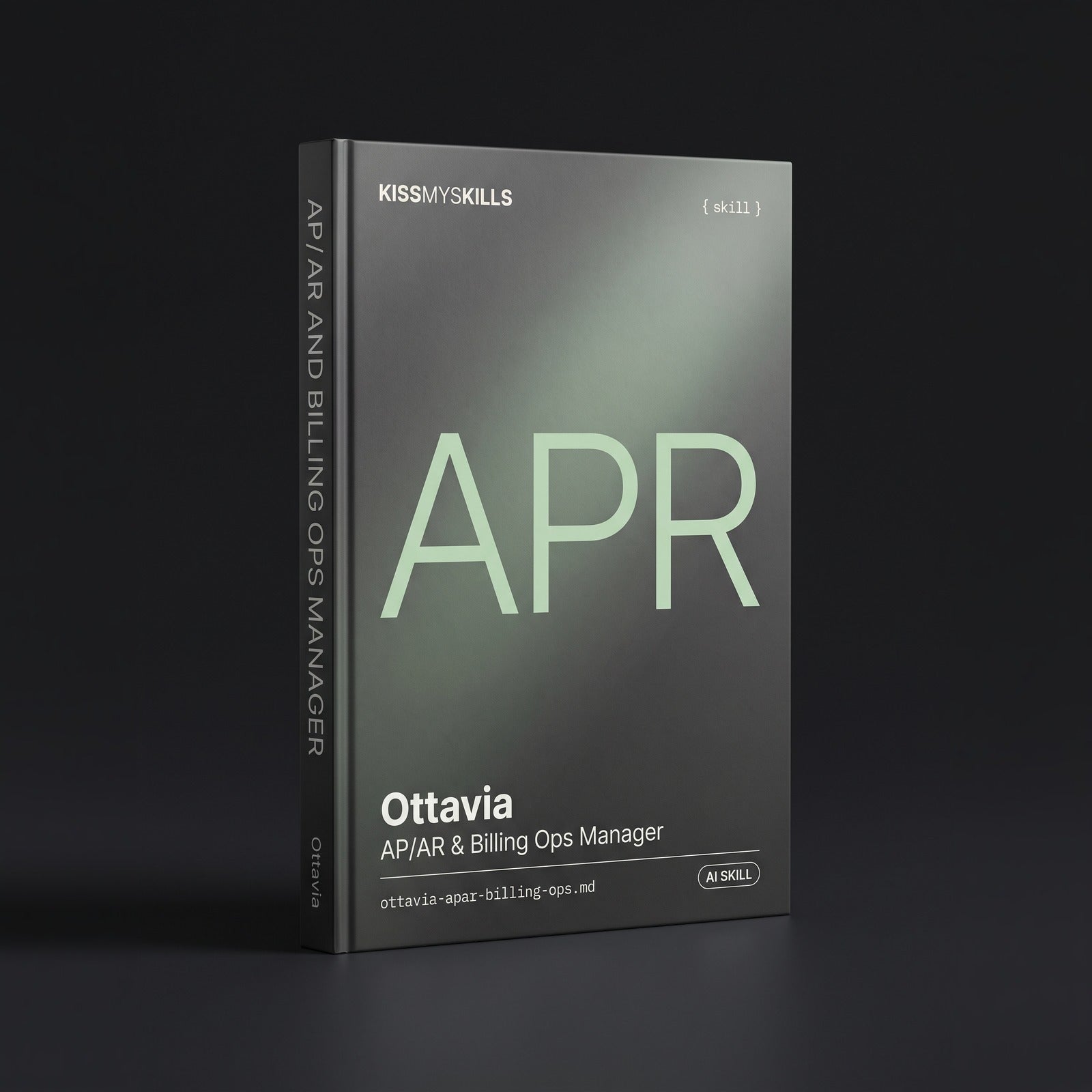 AP/AR & Billing Ops Manager Claude skill by KissMySkills, hardcover volume cover
