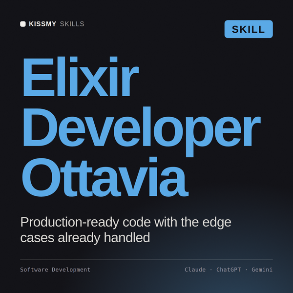 Elixir Developer, Ottavia AI skill by KissMySkills, cover