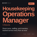Housekeeping Operations Manager, Ottavia AI skill by KissMySkills, cover