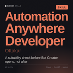 Automation Anywhere Developer, Ottokar AI skill by KissMySkills, cover