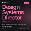 Design Systems Director, Ozymandias AI skill by KissMySkills, cover