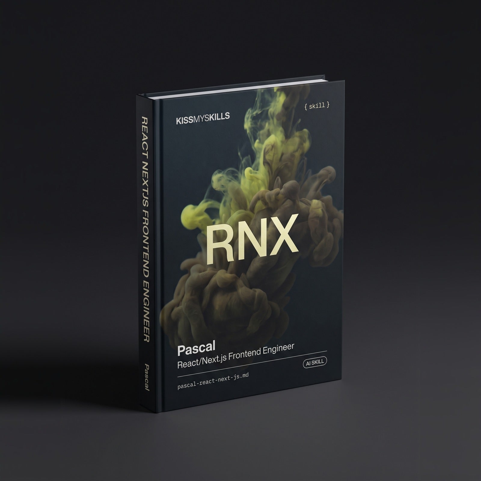 Pascal - React/Next.js Frontend Engineer Claude skill by KissMySkills, hardcover volume cover