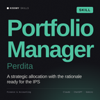 Portfolio Manager, Perdita AI skill by KissMySkills, cover