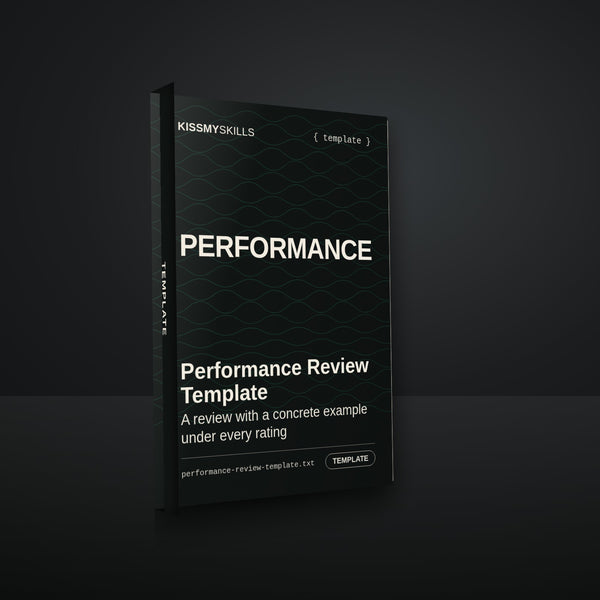 Performance Review Template cover