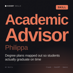 Academic Advisor, Philippa AI skill by KissMySkills, cover