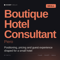 Boutique Hotel Consultant, Piero AI skill by KissMySkills, cover