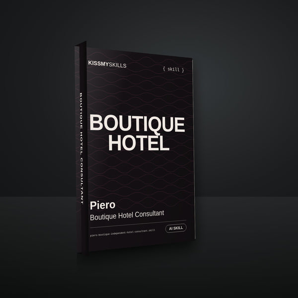 Piero - Boutique Hotel Consultant AI Skill cover