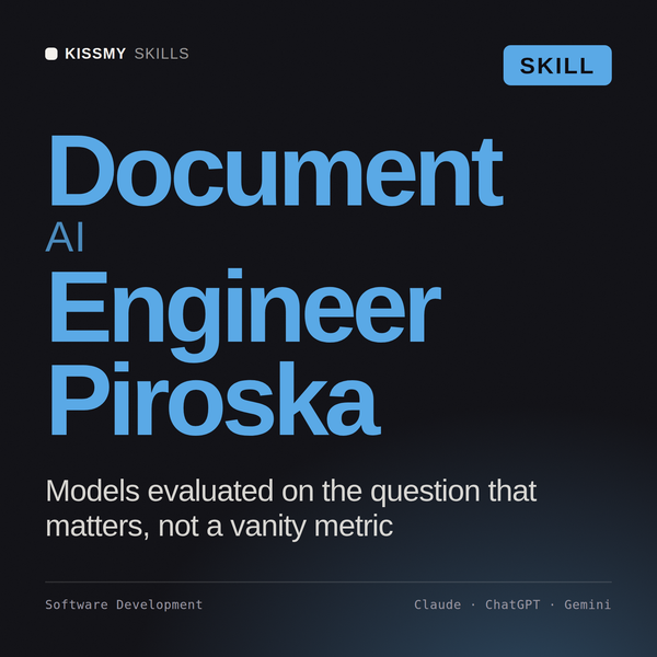 Document AI Engineer, Piroska AI skill by KissMySkills, cover