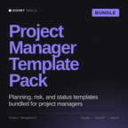 Project Manager Template Pack AI bundle by KissMySkills, cover