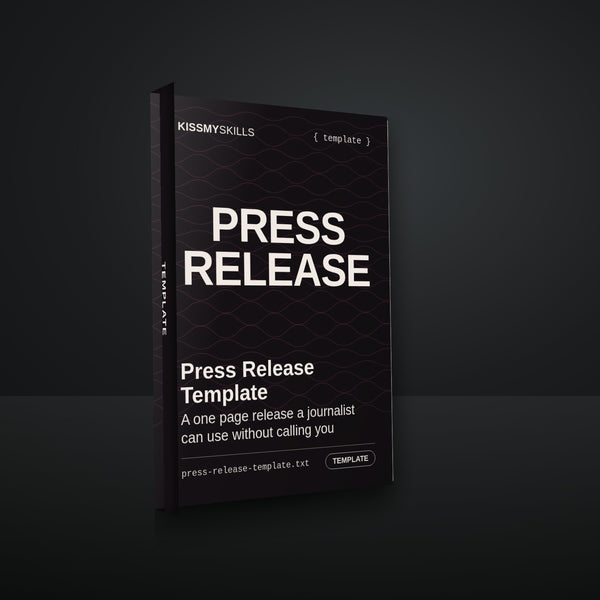 Press Release Template cover