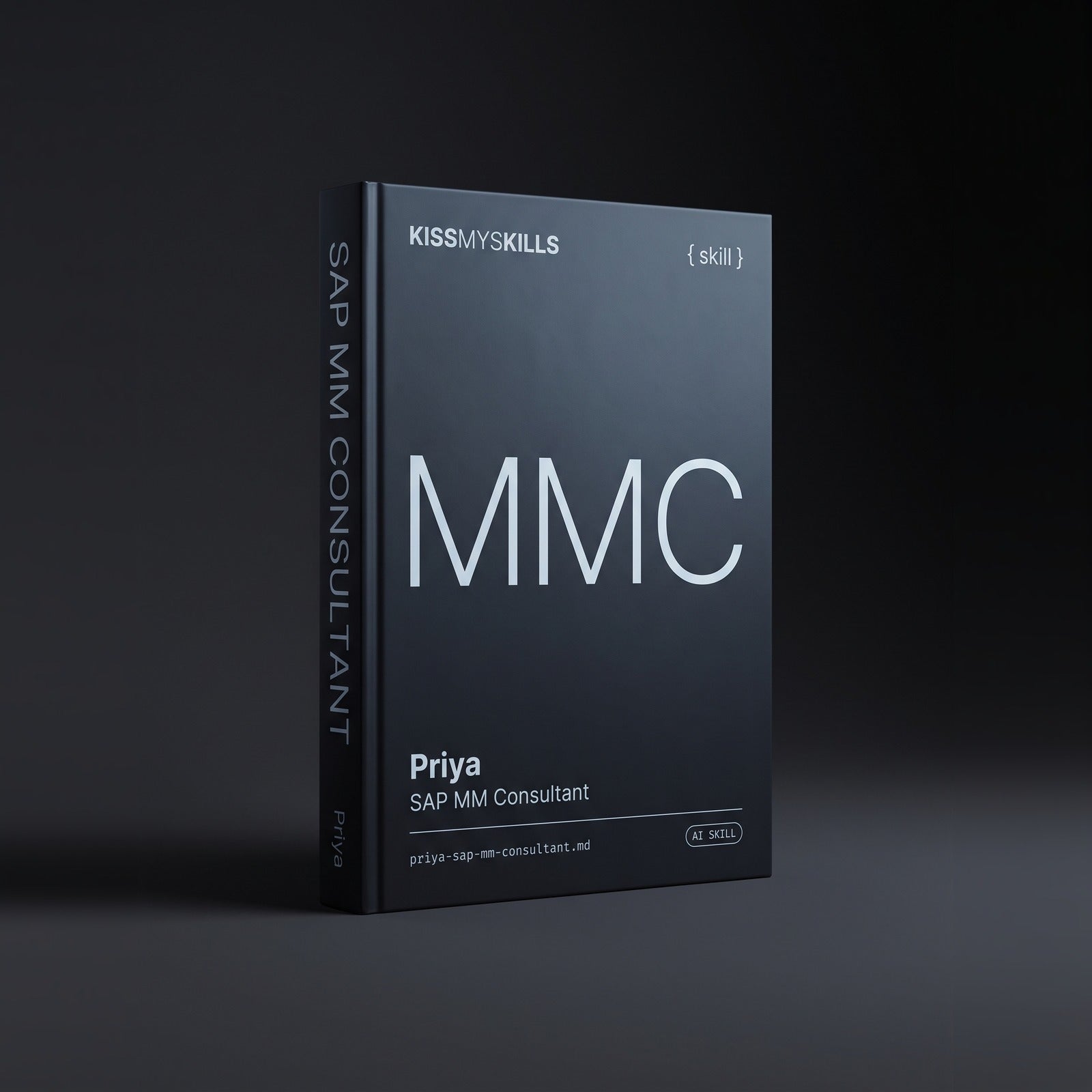 SAP MM Consultant Claude skill by KissMySkills, hardcover volume cover