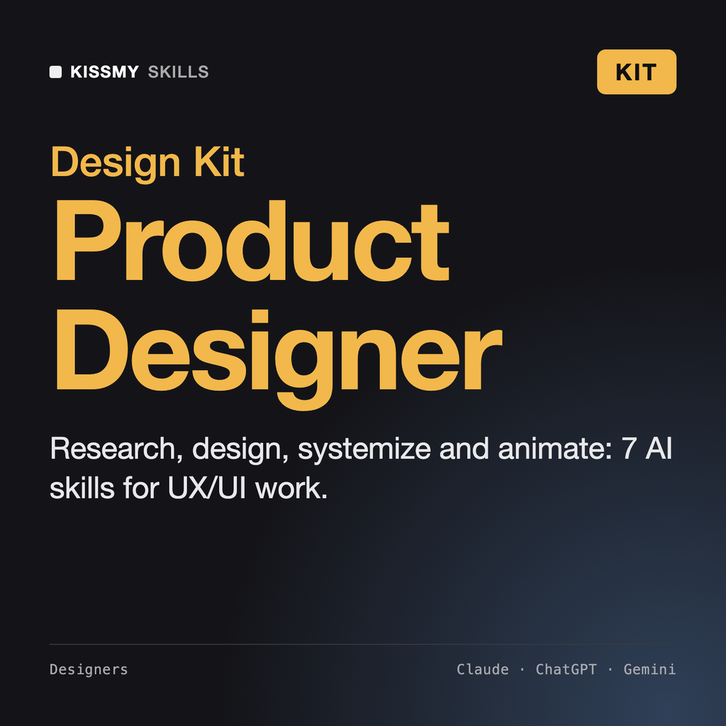 Product Designer Kit by KissMySkills, cover