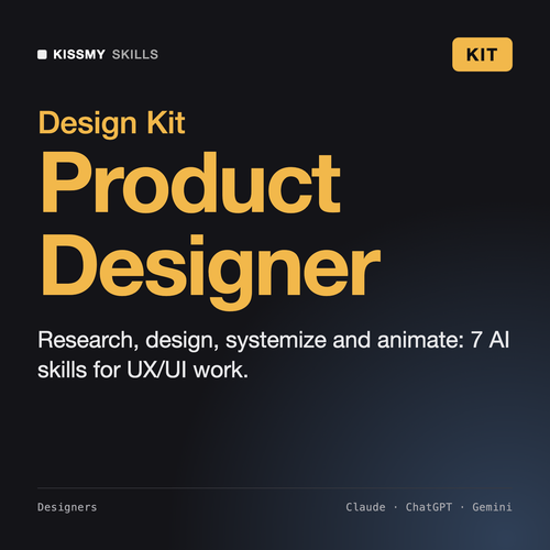Product Designer Kit by KissMySkills, cover