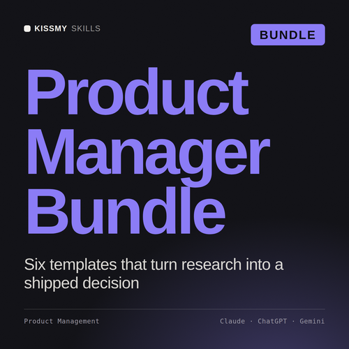 Product Manager Bundle AI bundle by KissMySkills, cover