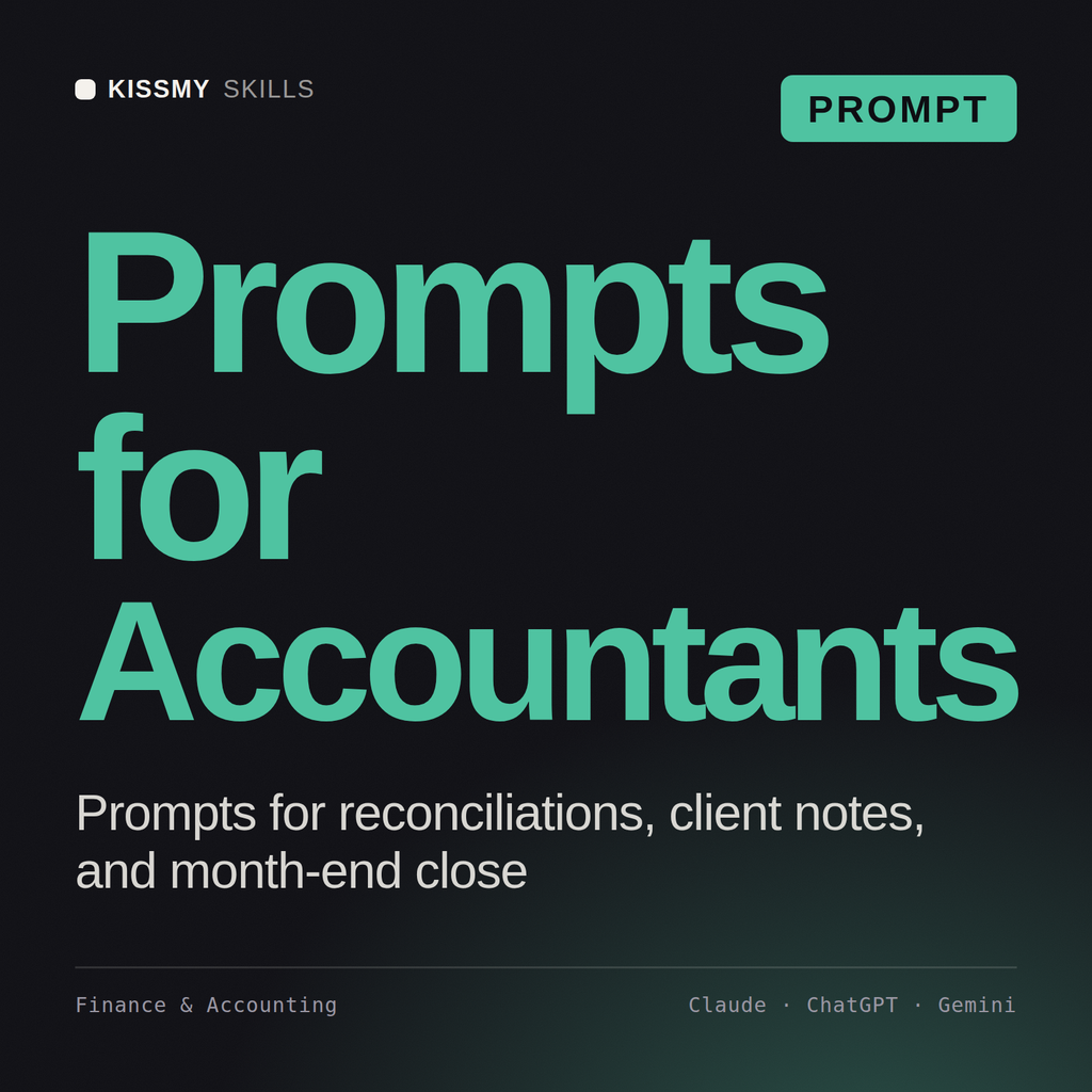 Prompts for Accountants AI prompt by KissMySkills, cover