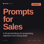 Prompts for Sales AI prompt by KissMySkills, cover