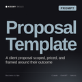Proposal Template AI prompt by KissMySkills, cover