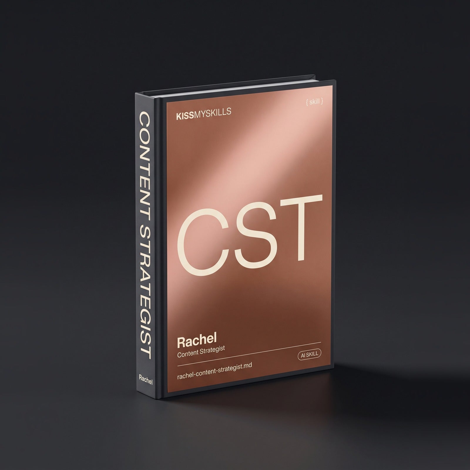 Content Strategist Claude skill by KissMySkills, hardcover volume cover
