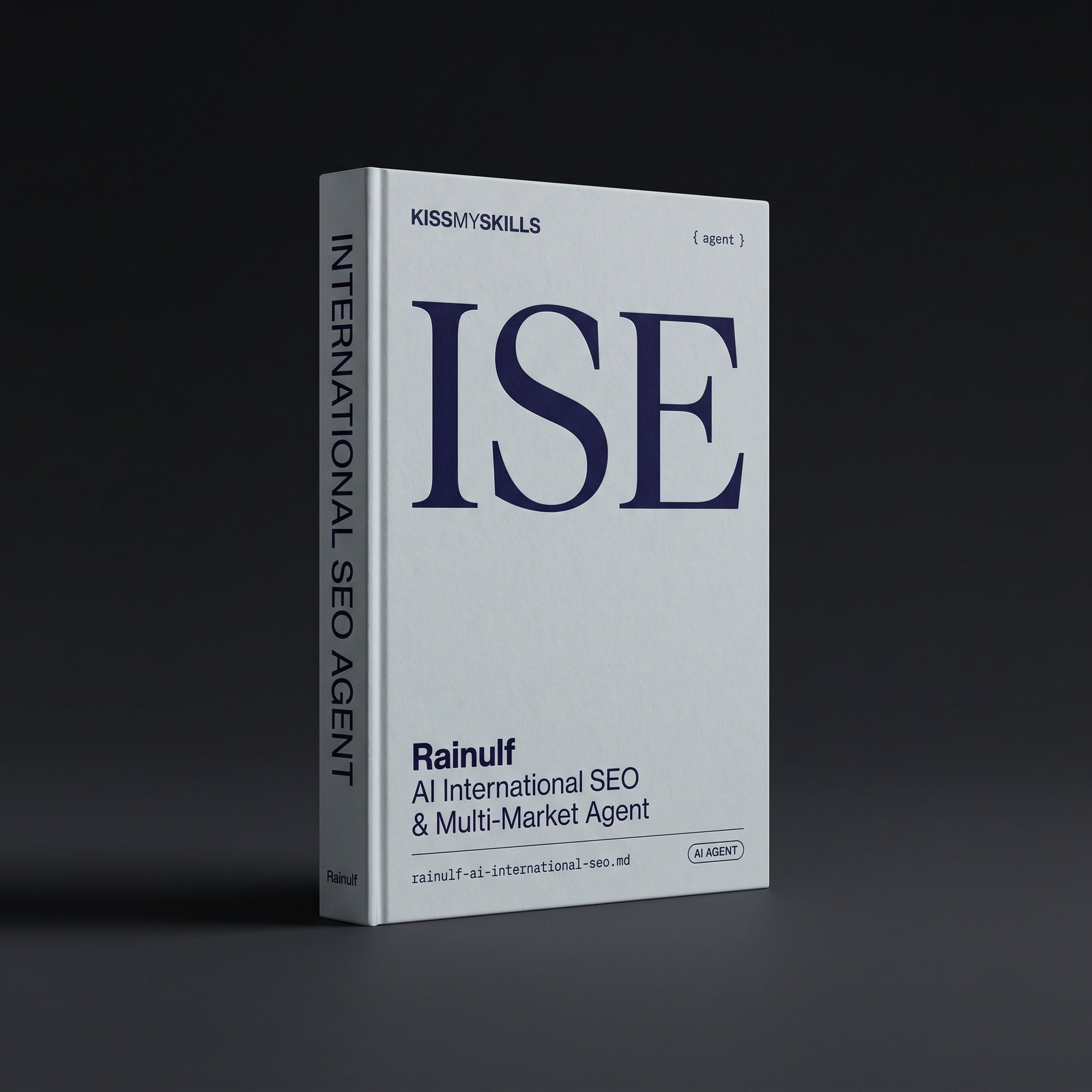 International SEO & Multi-Market Claude agent by KissMySkills, hardcover volume cover