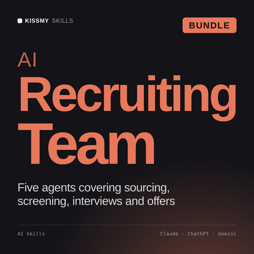 AI Recruiting Team AI bundle by KissMySkills, cover