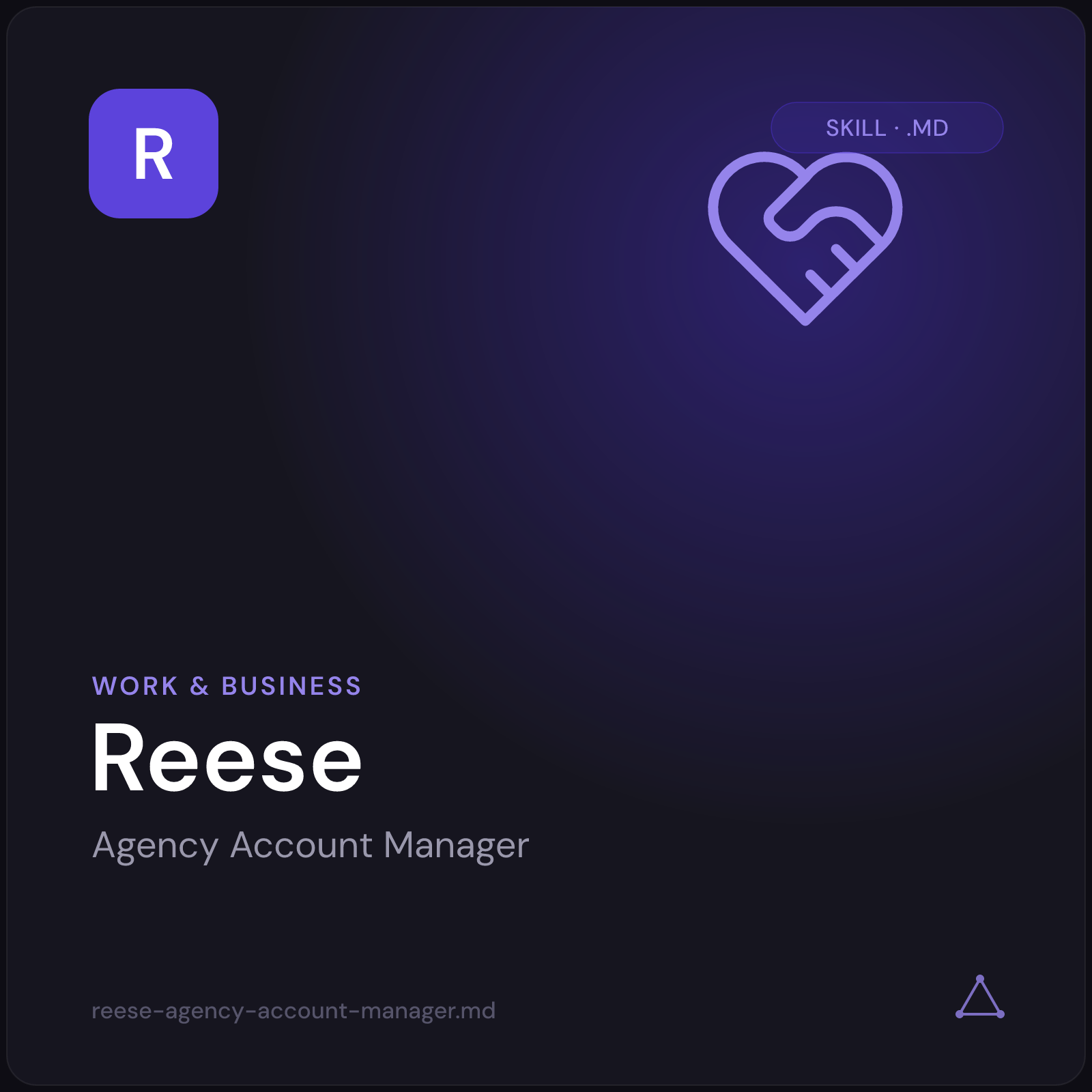Reese — Agency Account Manager AI Skill cover