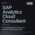 SAP Analytics Cloud Consultant, Reinhard AI skill by KissMySkills, cover