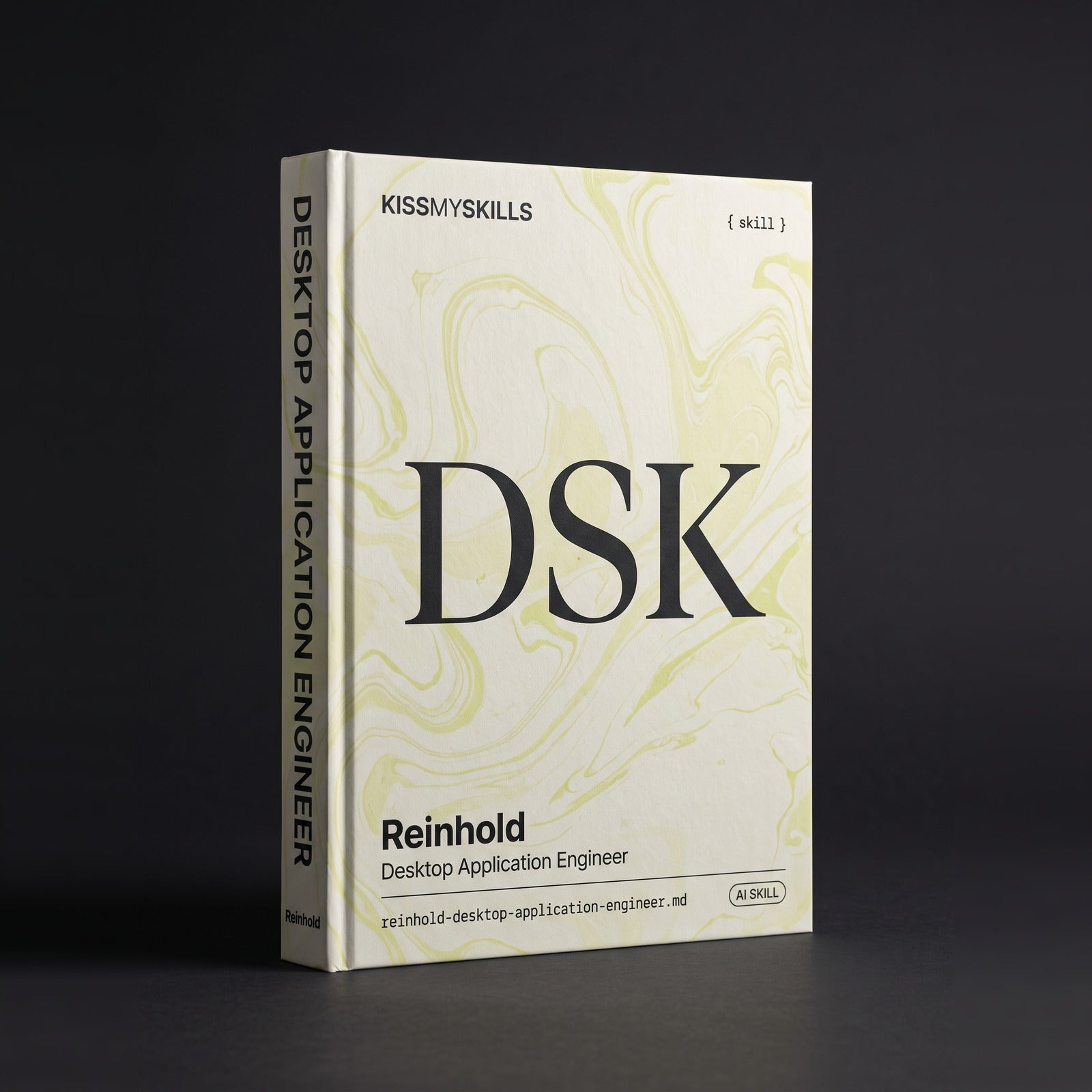 Desktop Application Engineer Claude skill by KissMySkills, hardcover volume cover