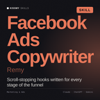 Facebook Ads Copywriter, Remy AI skill by KissMySkills, cover