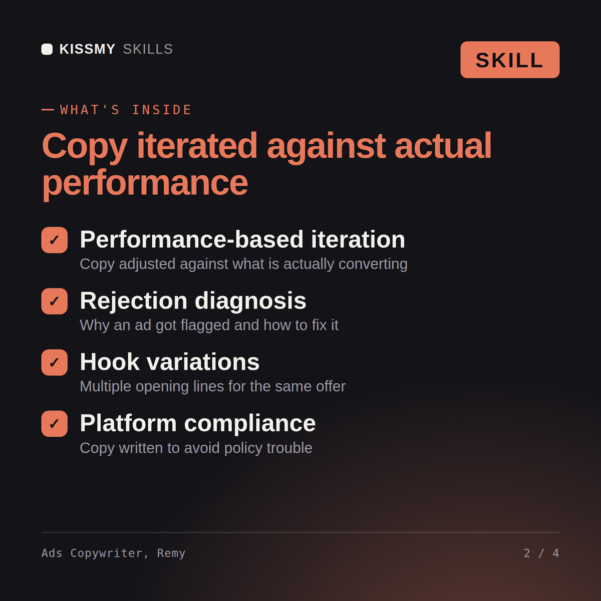 Remy - Facebook Ads Copywriter AI Skill