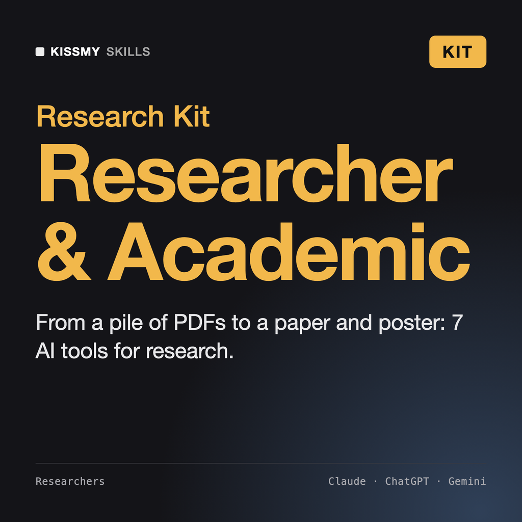 Researcher & Academic Kit by KissMySkills, cover