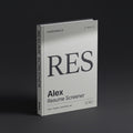 Resume Screener Claude skill by KissMySkills, hardcover volume cover
