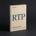 Road Trip Planner prompts for Claude by KissMySkills, pale warm sand cotton-rag paper cover with the monogram RTP