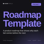 Roadmap Template AI prompt by KissMySkills, cover