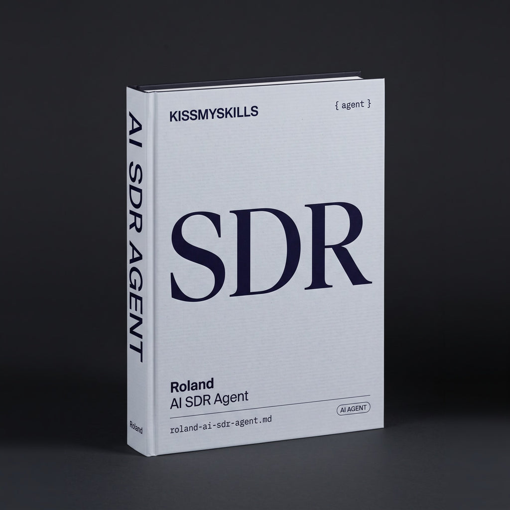 SDR Claude agent by KissMySkills, hardcover volume cover