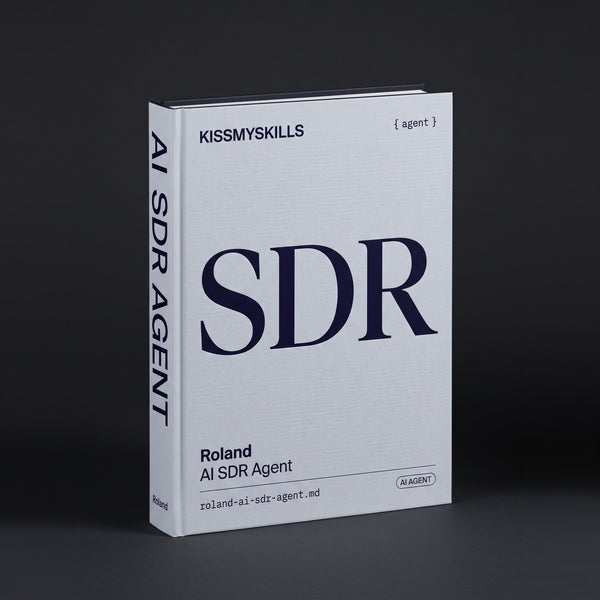 SDR Claude agent by KissMySkills, hardcover volume cover