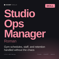 Studio Ops Manager, Roman AI skill by KissMySkills, cover