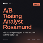 A/B Testing Analyst, Rosamund AI skill by KissMySkills, cover