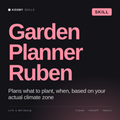 Garden Planner, Ruben AI skill by KissMySkills, cover