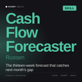 Cash Flow Forecaster, Rustam AI skill by KissMySkills, cover