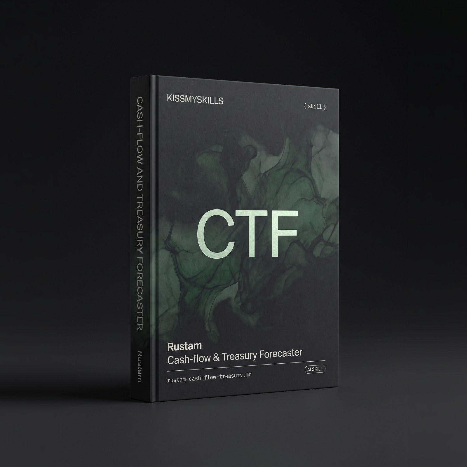 Cash-flow & Treasury Forecaster Claude skill by KissMySkills, hardcover volume cover