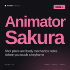 Animator, Sakura AI skill by KissMySkills, cover
