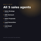 What is inside the Sales Agent Bundle: Sales Strategy, SDR Outreach, Sales Proposals, Lead Generation and Cold Email