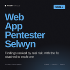 Web App Pentester, Selwyn AI skill by KissMySkills, cover