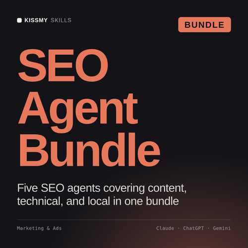 SEO Agent Bundle AI bundle by KissMySkills, cover
