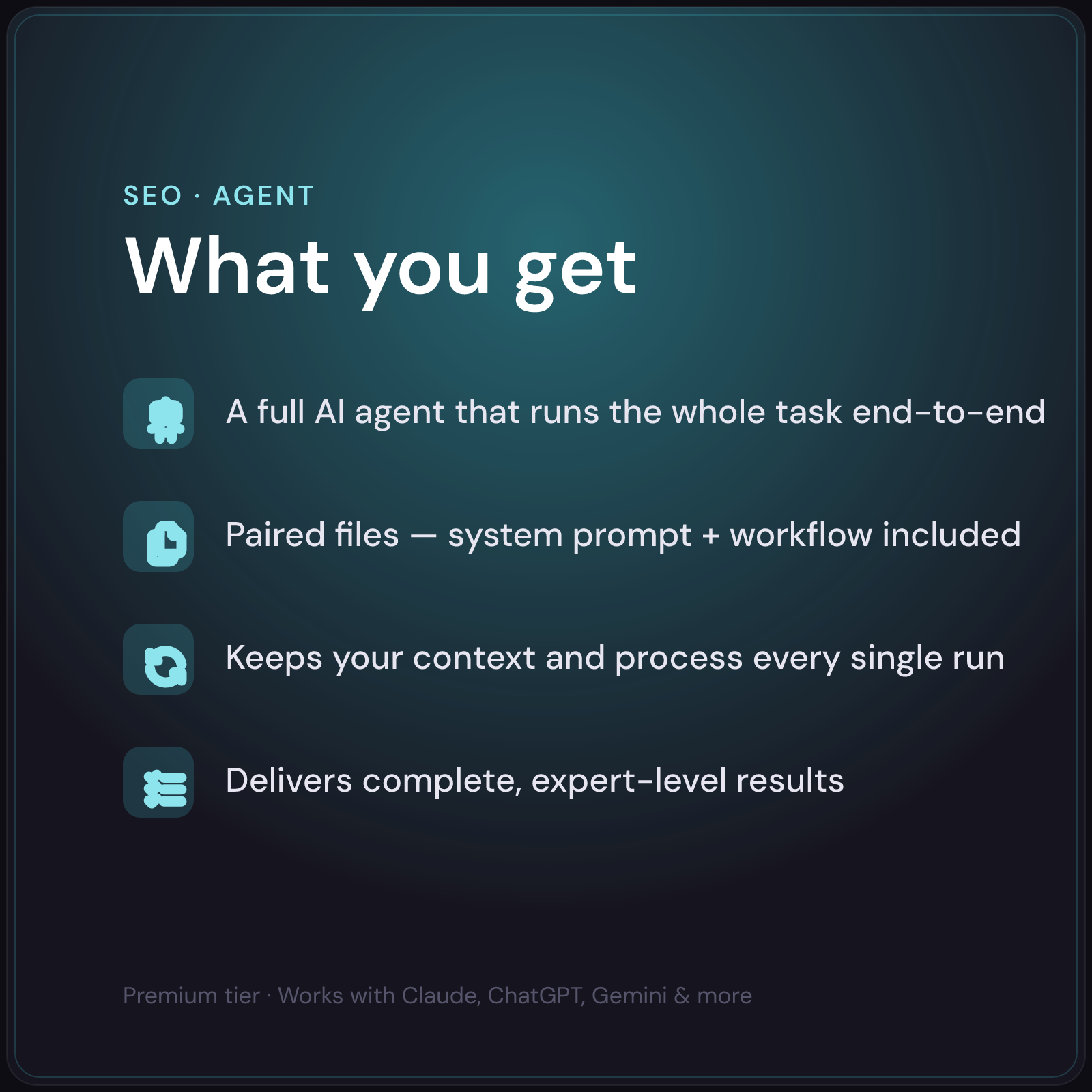 Willibald — AI SEO Competitor & Content Gap Agent — what's included