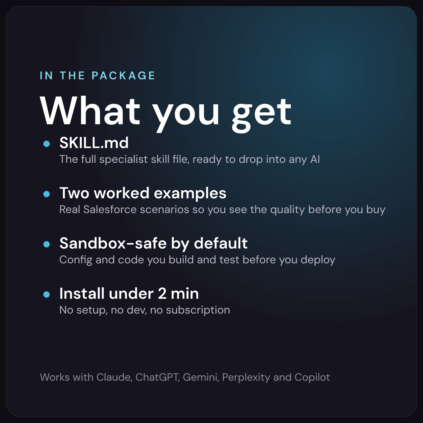 What you get