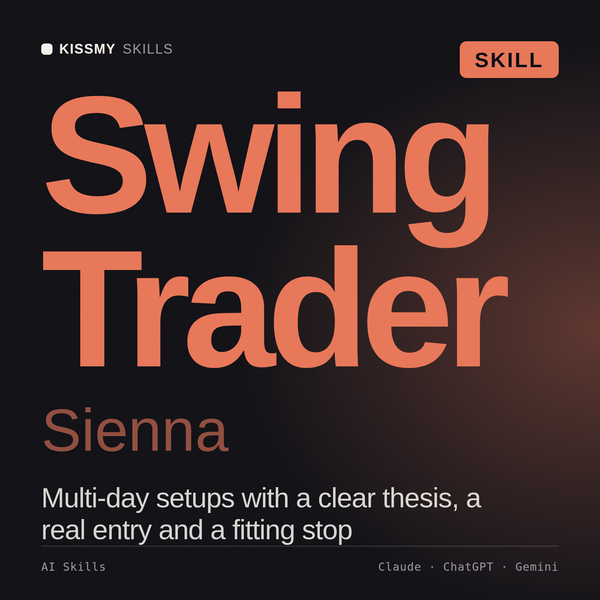 Swing Trader, Sienna AI skill by KissMySkills, cover