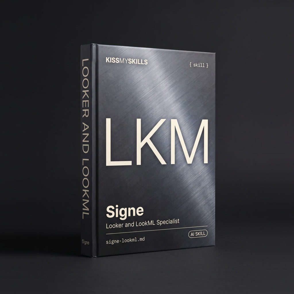 Signe - Looker & LookML Embedded Analytics Specialist Claude skill by KissMySkills, hardcover volume cover