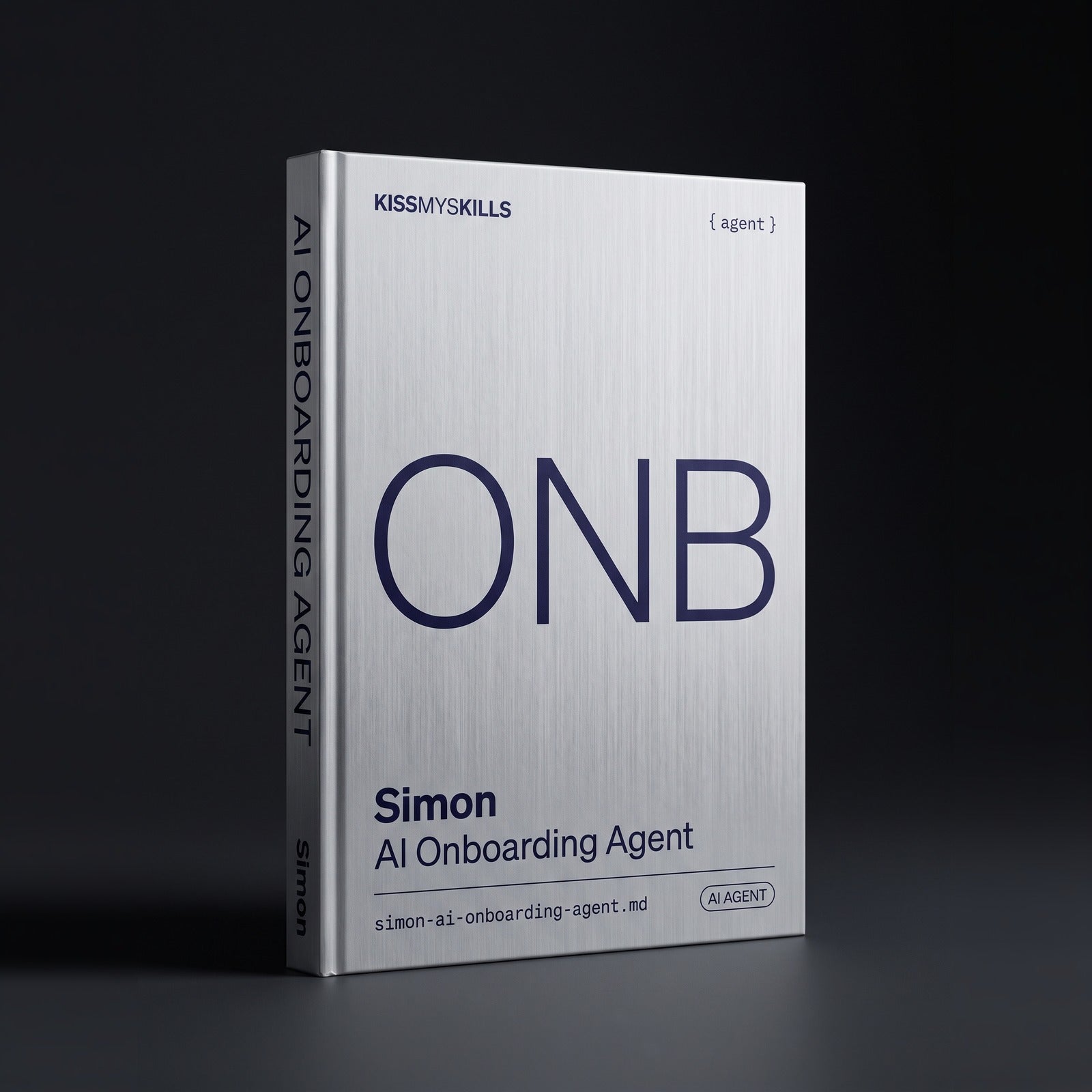 Onboarding Claude agent by KissMySkills, hardcover volume cover